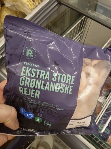 Rema 1000 ekstra store grønlandske rejer
