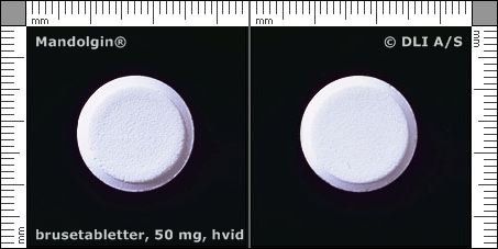 Mandolgin 50mg indeholder Aspartam