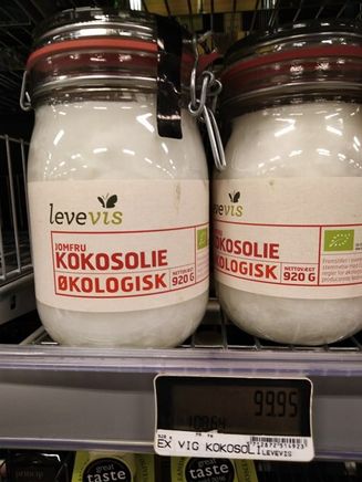 Økologisk koldpresset kokoslie