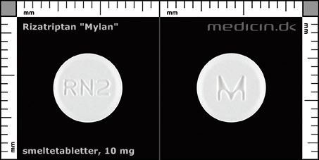 Rizatriptan "Mylan" smeltetabletter 10mg indeholder Aspartam