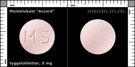 Montelukast "Accord" 5mg indeholder Aspartam
