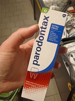 Parodontax med Saccharin